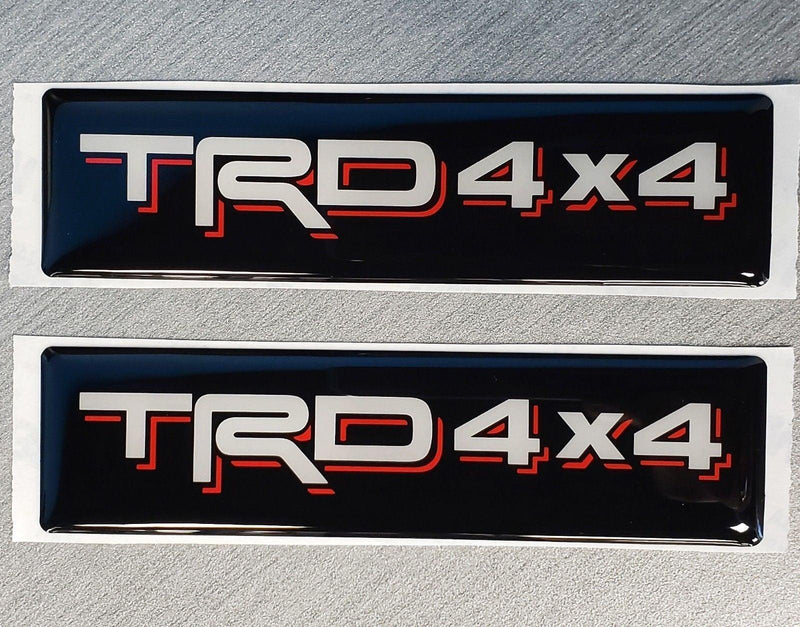 Load image into Gallery viewer, Domed Toyota TRD 4x4 Emblem Inserts for Weathertech Floor Mats (Single) Tacoma Tundra
