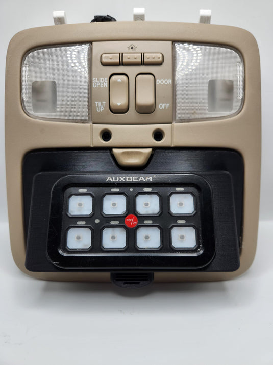 03-09 Lexus GX470 Auxbeam 6/8 Overhead Switch Panel Mount