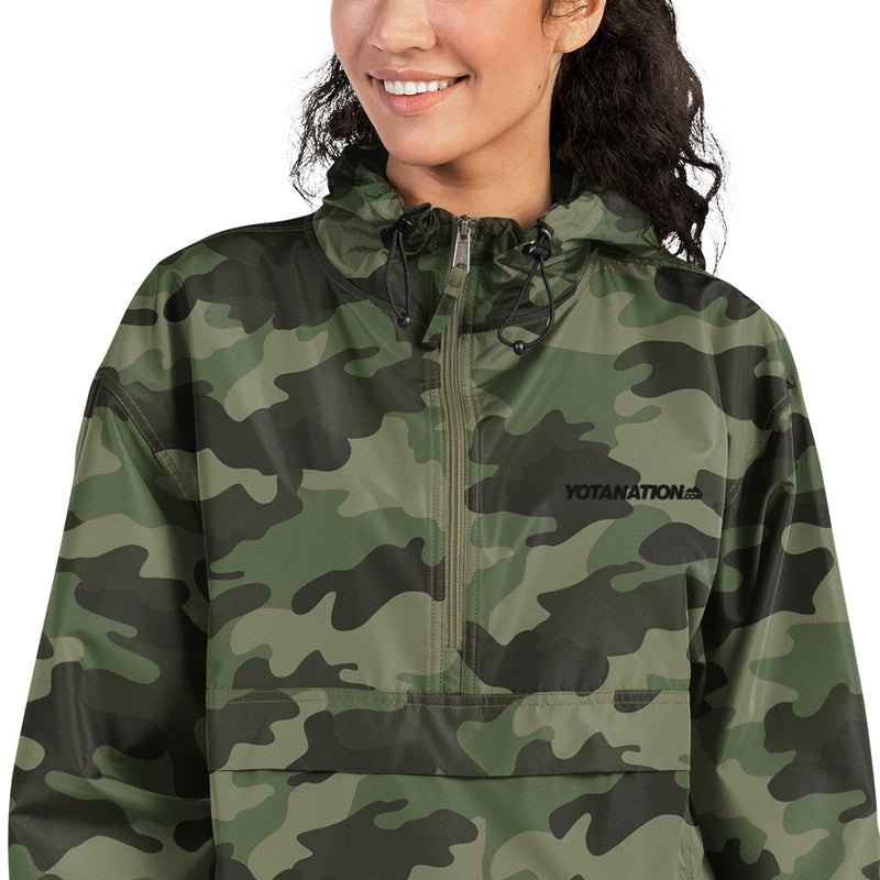 Load image into Gallery viewer, Yota Nation Embroidered Champion Packable Jacket
