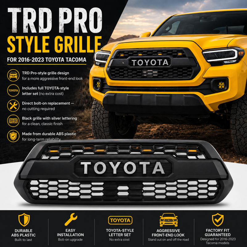 Load image into Gallery viewer, TRD Pro Grille for 2016-2023 3rd Gen Toyota Tacoma
