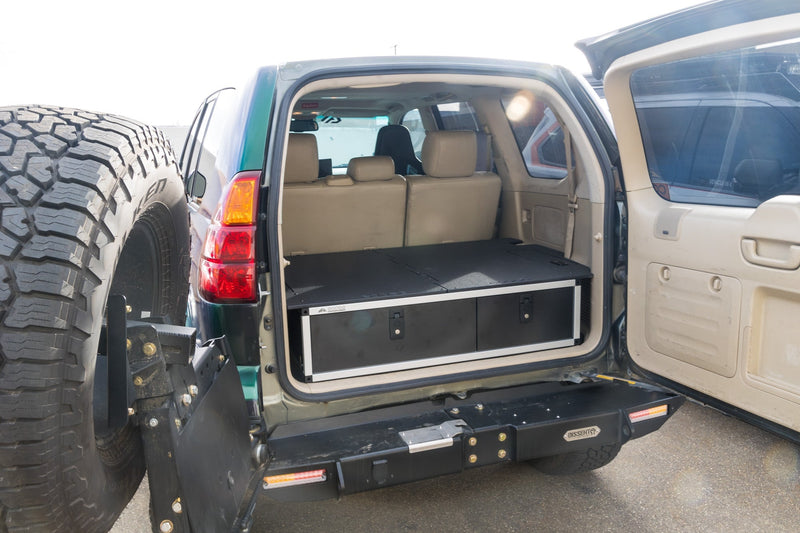 Load image into Gallery viewer, Lexus GX470 2002-2009 1st Gen. - Side x Side Drawer Module with Fitted Top Plate - 41-3/8&quot;W x 10&quot;H x 36&quot;D
