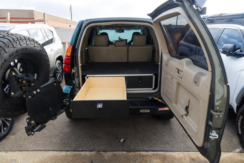 Load image into Gallery viewer, Lexus GX470 2002-2009 1st Gen. - Side x Side Drawer Module with Fitted Top Plate - 41-3/8&quot;W x 10&quot;H x 36&quot;D
