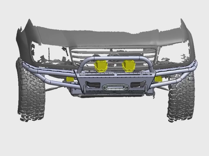 Load and play video in Gallery viewer, Lexus LX470 Front Bumper High Clearance STRYKER 100 - DIY Kit (1998 - 2007)
