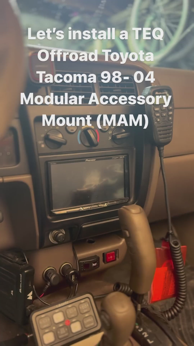 Load and play video in Gallery viewer, Tacoma Dash Center Console Modular Accessory Mount (MAM) 98-04

