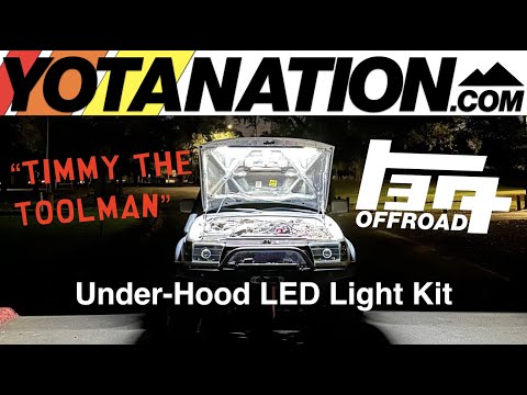 Load and play video in Gallery viewer, Under Hood LED Light Kit for ALL MAKES and Toyotas (4Runners, Tacomas, Sequoias, Tundras, LC, FJ, GX)
