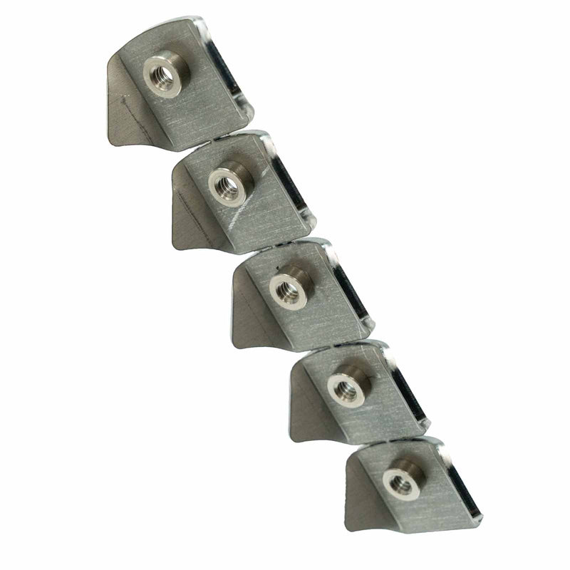 Load image into Gallery viewer, Small Trick Tab with 1/4&quot;x20 Threaded Insert (5 Pack)
