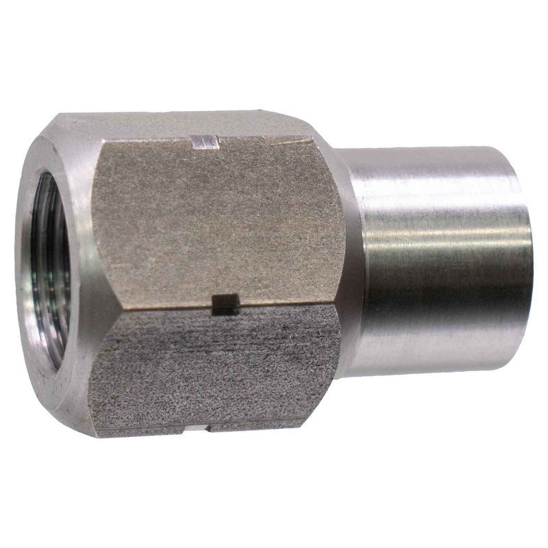 Load image into Gallery viewer, 3/4&quot;-16 Left Hand HEX Tube Adapter, 1&quot; Tube ID
