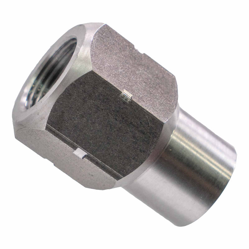 Load image into Gallery viewer, 3/4&quot;-16 Left Hand HEX Tube Adapter, 1&quot; Tube ID
