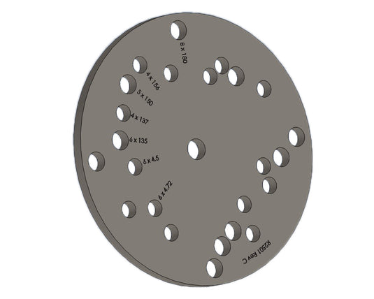 Spare Tire Mounting Plate Multi-pattern