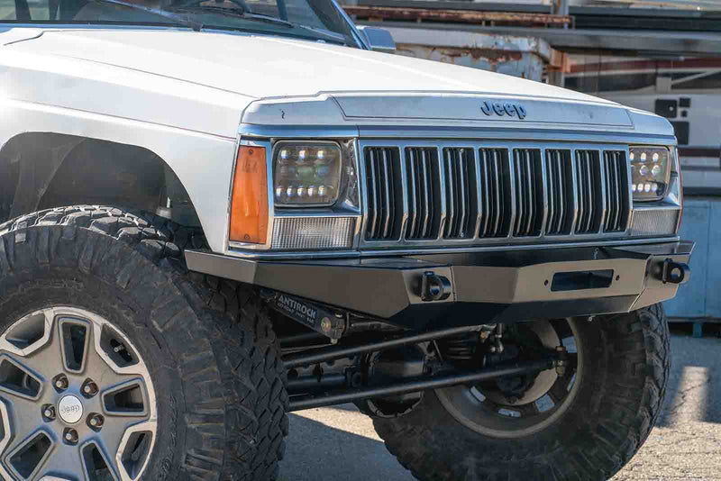 Load image into Gallery viewer, DIY Full Width Front Winch Bumper For Jeep XJ
