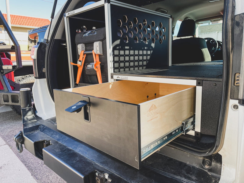 Load image into Gallery viewer, Toyota 4Runner 2010-2024 5th Gen. - Single Drawer Module with Fitted Top Plate - 19-3/16&quot;W x 10&quot;H x 36&quot;D
