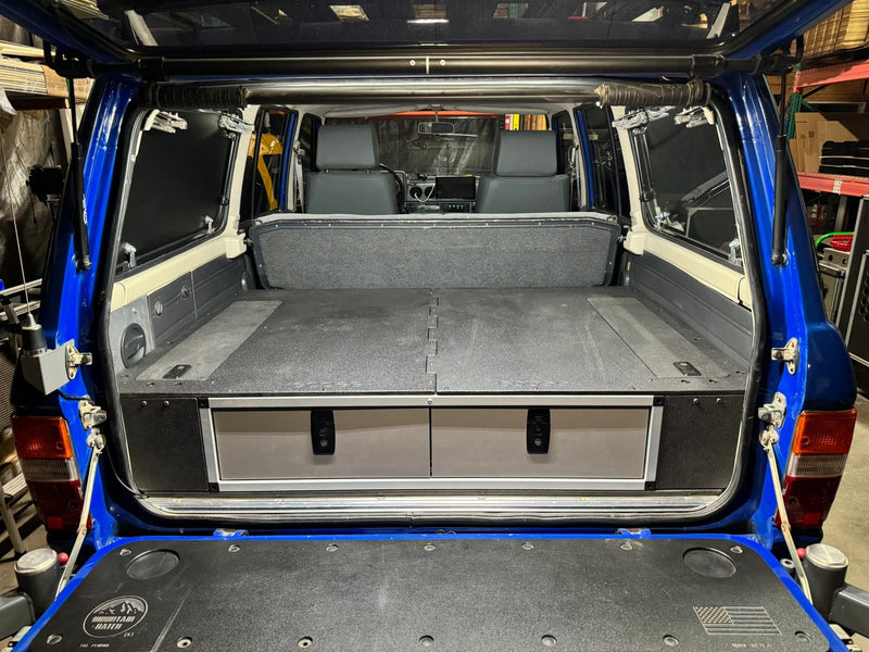 Load image into Gallery viewer, Toyota Land Cruiser 1980-1989 60 Series - Side x Side Drawer Module with Fitted Top Plate - 41 3/8&quot;W x 9-1/2&quot;H  x 40&quot;D
