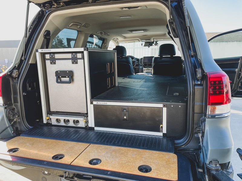 Load image into Gallery viewer, Toyota Land Cruiser 2008-2021 200 Series - Single Drawer with Fitted Top Plate - 22-3/16&quot;W x 9-1/2&quot;H x 40&quot;D
