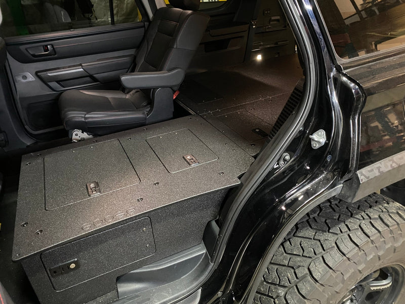 Load image into Gallery viewer, Toyota - Sequoia - 2023-Present - 3rd Gen - Explore Series - Seat Delete Plate System - Second Row with Captain&#39;s Chairs
