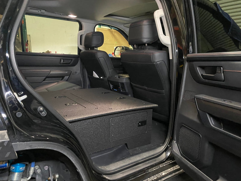 Load image into Gallery viewer, Toyota - Sequoia - 2023-Present - 3rd Gen - Explore Series - Seat Delete Plate System - Second Row with Captain&#39;s Chairs
