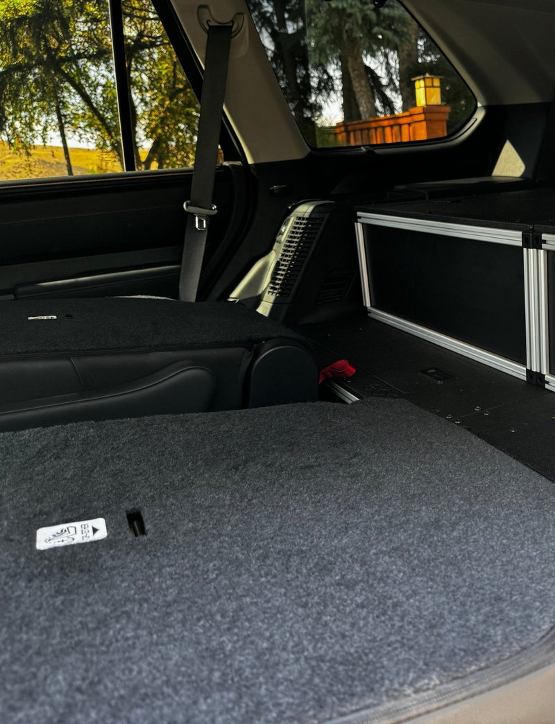 Load image into Gallery viewer, Toyota - Sequoia - 2023-Present - 3rd Gen - Explore Series - Single Drawer - 28-3/16&quot; Width x 38&quot; Deep x 10&quot; High - Drawer Module with Short Drawer 20&quot; and Storage Space Behind
