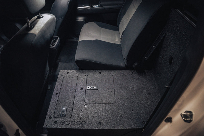 Load image into Gallery viewer, Toyota Tacoma 2005-2023 2nd and 3rd Gen Double Cab Version 2 - Second Row Seat Delete Plate System
