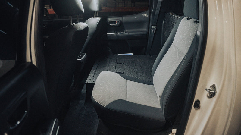 Load image into Gallery viewer, Toyota Tacoma 2005-2023 2nd and 3rd Gen Double Cab Version 2 - Second Row Seat Delete Plate System
