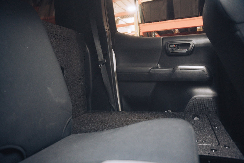 Load image into Gallery viewer, Toyota Tacoma 2005-2023 2nd and 3rd Gen Double Cab Version 2 - Second Row Seat Delete Plate System
