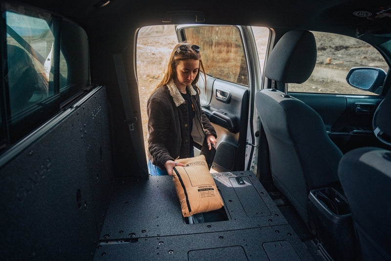 Load image into Gallery viewer, Toyota Tacoma 2005-2023 2nd and 3rd Gen Double Cab Version 2 - Second Row Seat Delete Plate System
