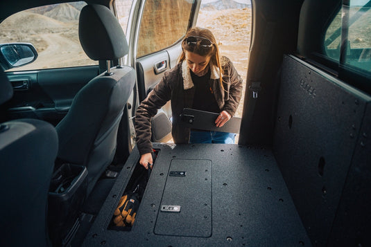 Toyota Tacoma 2005-2023 2nd and 3rd Gen Double Cab Version 2 - Second Row Seat Delete Plate System