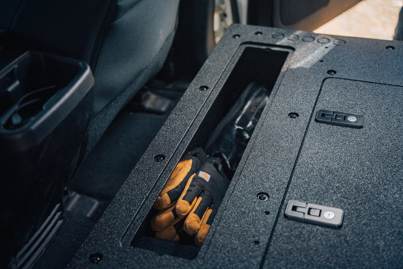 Load image into Gallery viewer, Toyota Tacoma 2005-2023 2nd and 3rd Gen Double Cab Version 2 - Second Row Seat Delete Plate System
