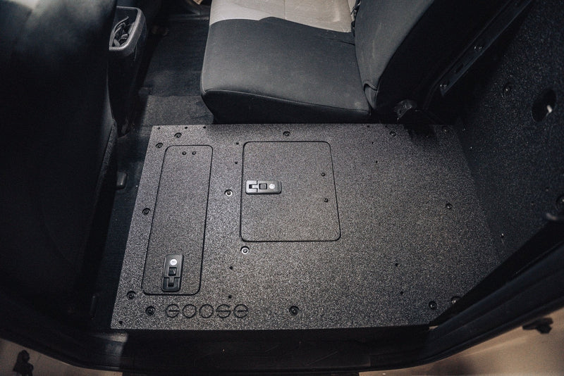 Load image into Gallery viewer, Toyota Tacoma 2005-2023 2nd and 3rd Gen Double Cab Version 2 - Second Row Seat Delete Plate System
