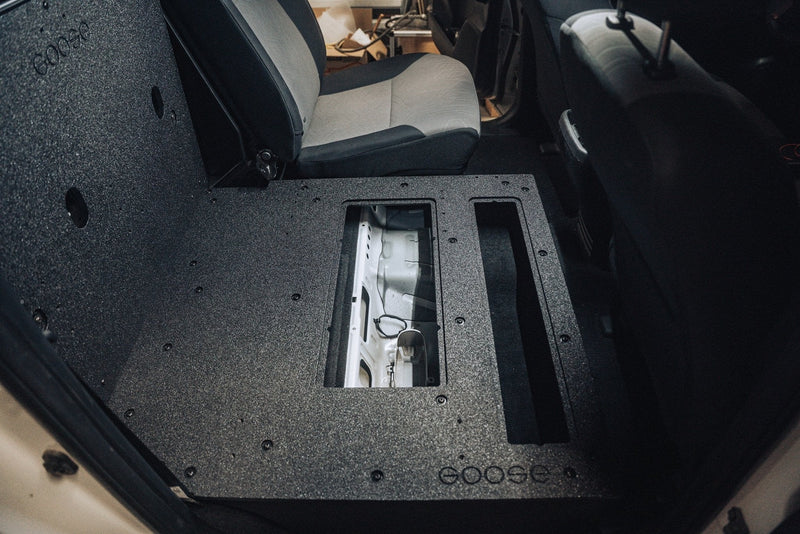 Load image into Gallery viewer, Toyota Tacoma 2005-2023 2nd and 3rd Gen Double Cab Version 2 - Second Row Seat Delete Plate System
