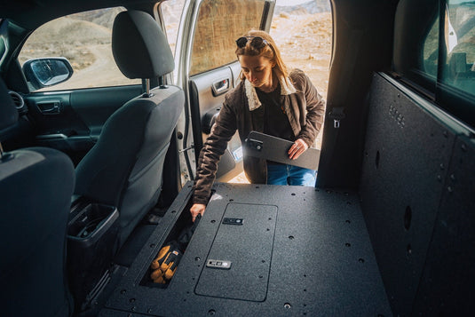 Toyota Tacoma 2005-2023 2nd and 3rd Gen Double Cab Version 2 - Second Row Seat Delete Plate System