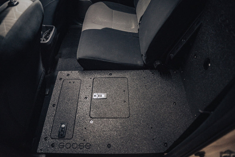 Load image into Gallery viewer, Toyota Tacoma 2005-2023 2nd and 3rd Gen Double Cab Version 2 - Second Row Seat Delete Plate System
