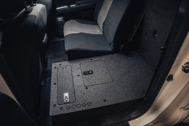 Load image into Gallery viewer, Toyota Tacoma 2005-2023 2nd and 3rd Gen Double Cab Version 2 - Second Row Seat Delete Plate System
