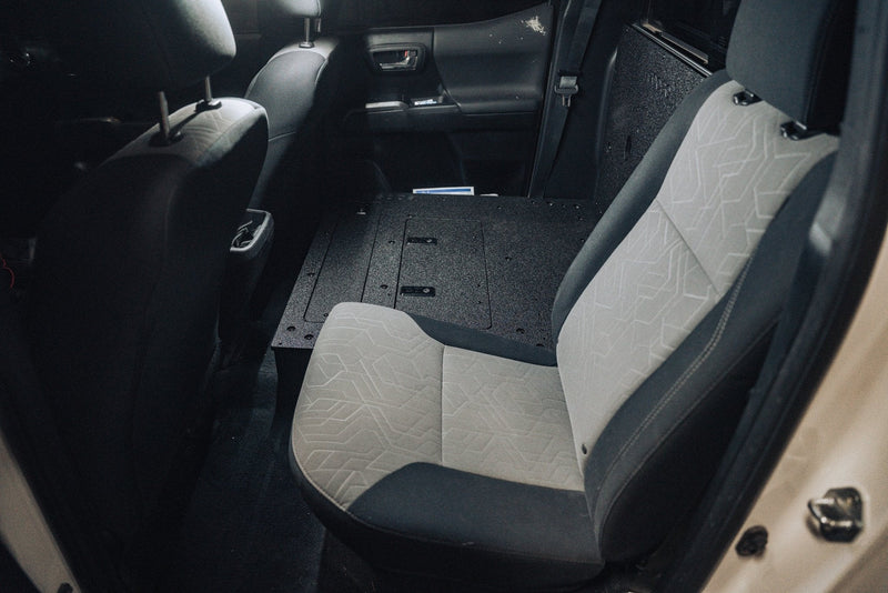 Load image into Gallery viewer, Toyota Tacoma 2005-2023 2nd and 3rd Gen Double Cab Version 2 - Second Row Seat Delete Plate System
