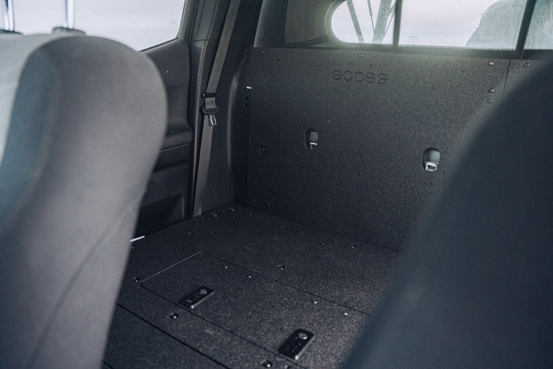 Load image into Gallery viewer, Toyota Tacoma 2005-2023 2nd and 3rd Gen Double Cab Version 2 - Second Row Seat Delete Plate System
