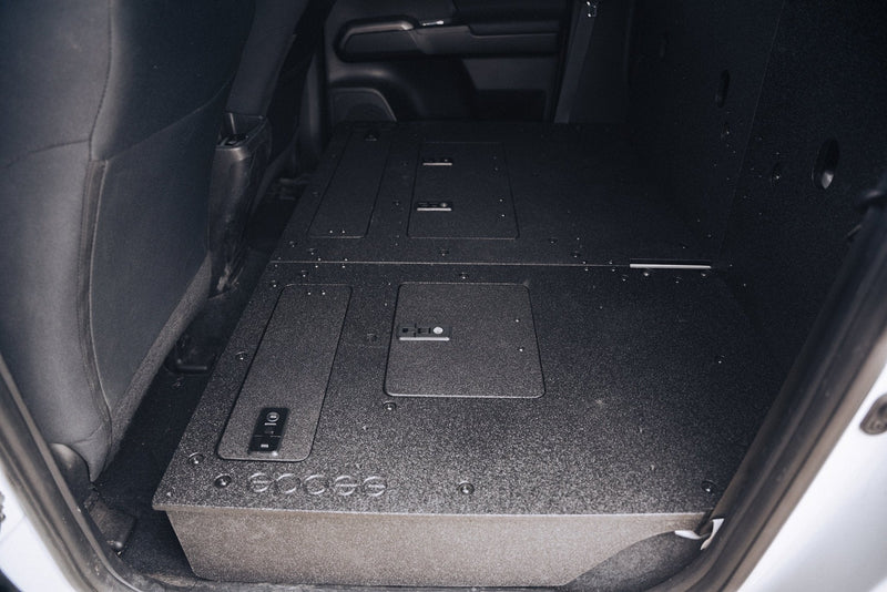 Load image into Gallery viewer, Toyota Tacoma 2005-2023 2nd and 3rd Gen Double Cab Version 2 - Second Row Seat Delete Plate System
