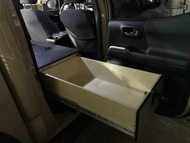 Load image into Gallery viewer, Toyota Tacoma 2005-2023 2nd and 3rd Gen. Double Cab - Second Row Single Drawer Module - 60% Passenger Side
