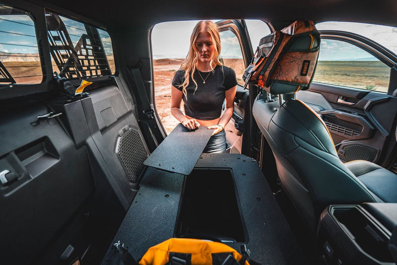 Load image into Gallery viewer, Toyota Tacoma - 2024-Present - 4th Gen - Hybrid - Double Cab - Explore Series - Seat Delete Plate System - Second Row
