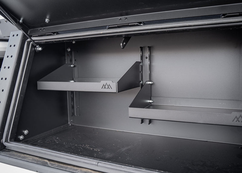 Load image into Gallery viewer, Aluminum Bed Rack Storage Box - Toyota Tacoma
