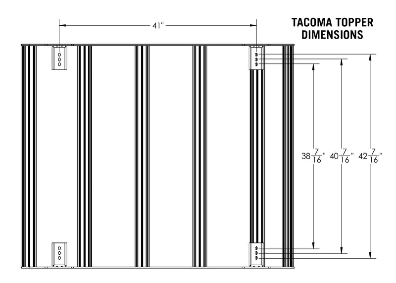 Load image into Gallery viewer, Toyota Tacoma (2005+) Bed Rack - DRIFTR Topper (Add-on)

