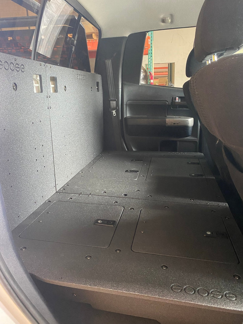 Load image into Gallery viewer, Toyota Tundra 2007-2013 2nd Gen. Double Cab - Second Row Seat Delete Plate System
