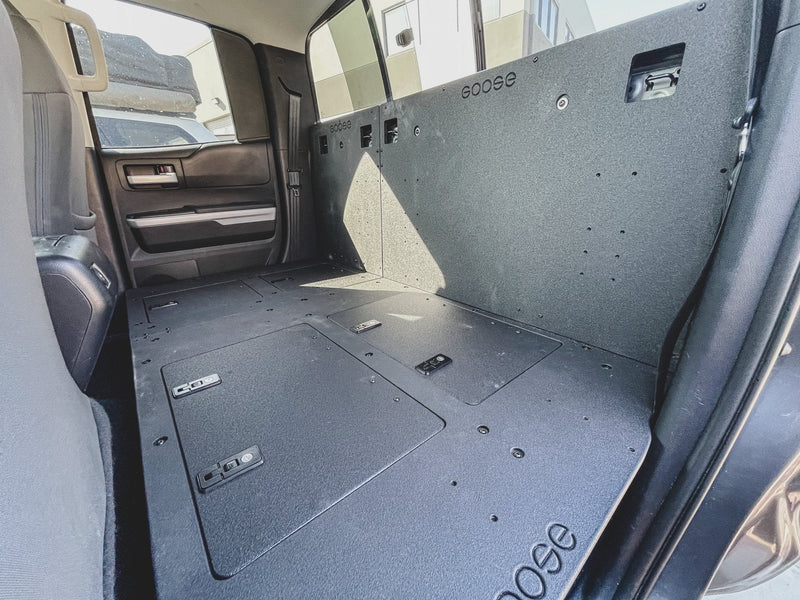 Load image into Gallery viewer, Toyota Tundra 2014-2021 2.5 Gen. Double Cab - Second Row Seat Delete Plate System
