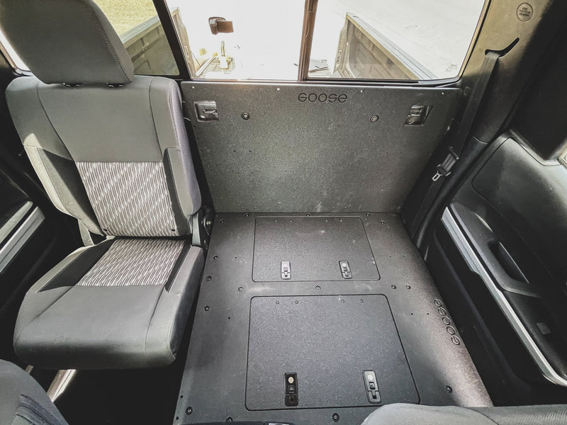 Load image into Gallery viewer, Toyota Tundra 2014-2021 2.5 Gen. Double Cab - Second Row Seat Delete Plate System
