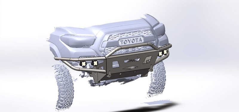 Load image into Gallery viewer, 2016-2023 3rd Gen Tacoma Hybrid Front Bumper - DIY Kit
