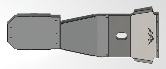 1996-2002 3rd Gen 4Runner Back Half 3-16" Skid Plates