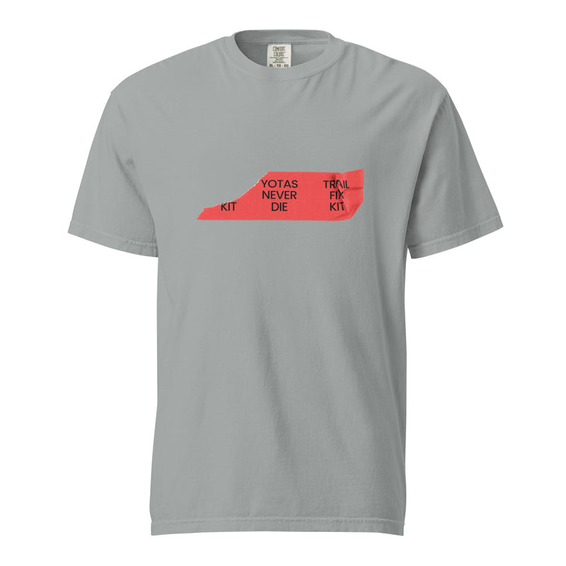 Load image into Gallery viewer, Duct Tape Trail Fix Yotas Never Die T-Shirt
