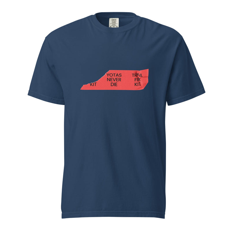 Load image into Gallery viewer, Duct Tape Trail Fix Yotas Never Die T-Shirt
