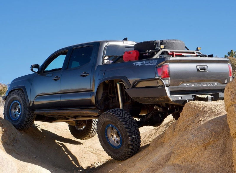 Load image into Gallery viewer, 2005-2023 Tacoma Rear Shock Relocation Towers 2.5 x 12&quot; to 14&quot; Mid Travel
