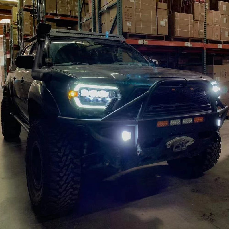 Load image into Gallery viewer, 12-15 Toyota Tacoma NOVA-Series LED Projector Headlights Black
