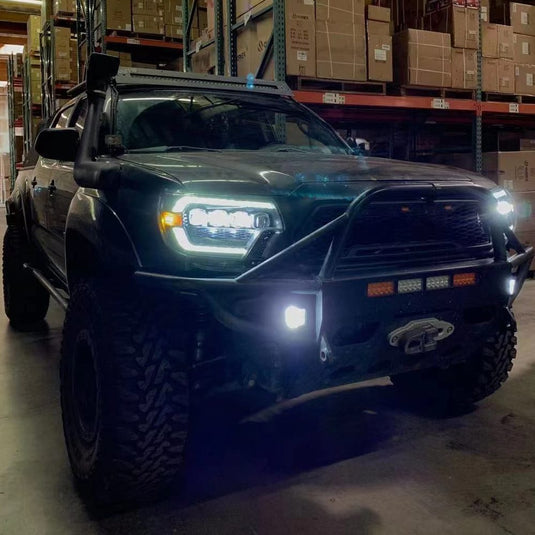 12-15 Toyota Tacoma NOVA-Series LED Projector Headlights Black