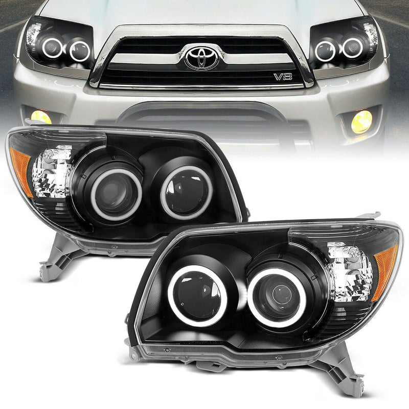 Load image into Gallery viewer, Black Out Headlights with Halos for 2006-2009 4Runners - Yota Nation

