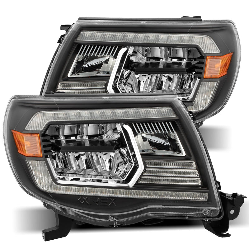 Load image into Gallery viewer, 05-11 Toyota Tacoma LUXX-Series LED Crystal Headlights Black
